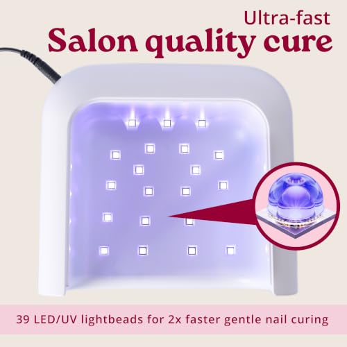 Image of SUNUV UV Light for Gel Nails, Professional UV LED Gel Lamp SUN3 (Pink)