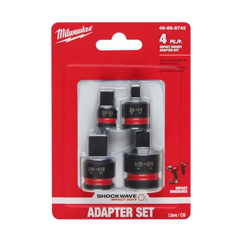 Milwaukee Electric - Shockwave IMP Duty 1/4-1/2DR Adapter Set - image 3