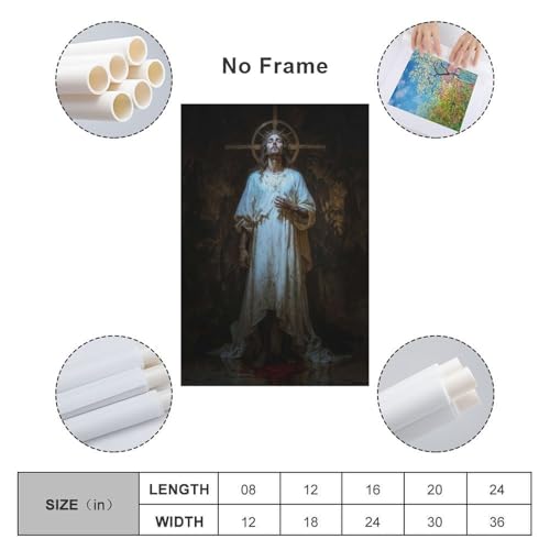 Toile Jésus sinyumoney 16x24inch idée cadeau chrétien