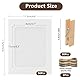ROEOWENE 30pcs Fotorahmen Papier Weiß Bilderrahmen Pappe zum Aufhängen DIY Kreative Kraftpapier Bilderrahmen Hängende Wanddekoration Karton Bilderrahmen mit 30 Klammern 3 Schnur für 15x10cm Foto