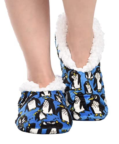 Image of Lazy One Fuzzy Feet Slippers for Women, Cute Fleece-Lined House Slippers, Cute Slipper Socks