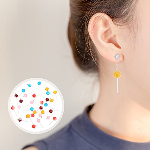 ARTIBETTER 30 Pcs Lollipop Resina Encantos Colorido Pirulito Encantos Pingentes Doces Sobremesa Doce
