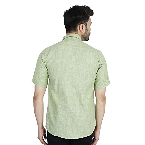 Image of TAHVO Men's Solid Regular Fit Shirt