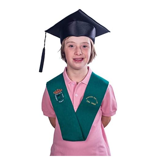 Tiltextil Birrete de graduación infantil y primaria - Negro, Infantil