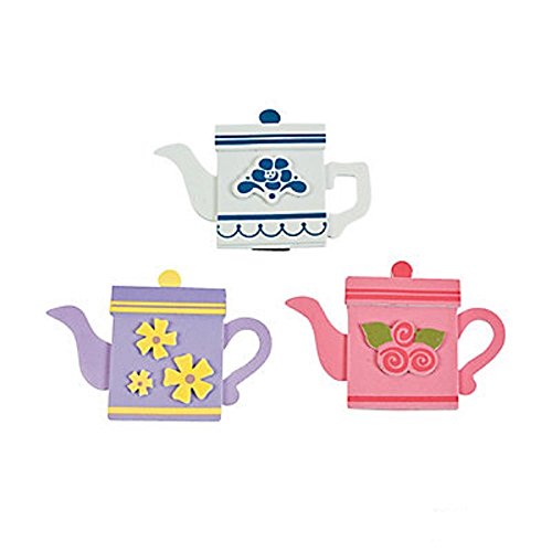 FX/OT 3 ~ Teapot Magnet Foam Craft Kits ~ Includes Foam Stickers ~ 3 1/2