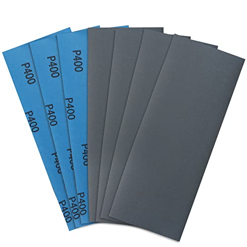 Papier abrasif grain 400 LotFancy pour ponçage sec et humide de carrosserie et bois