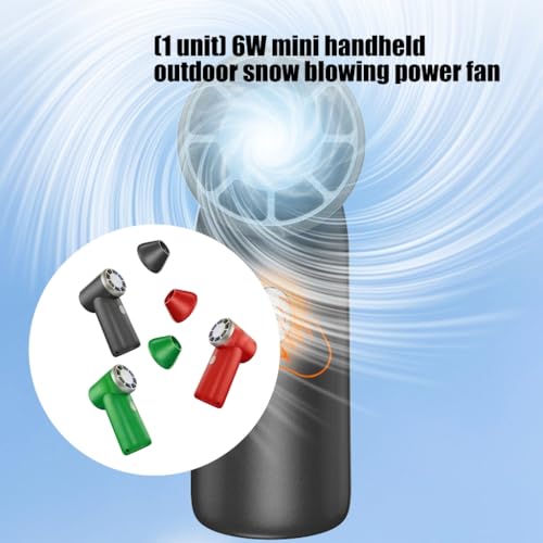 Ventilateur miniature sans fil 20 m/s puissant pour gonfler et aspirer - 4