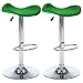 vidaXL Sgabelli da Bar 2 pz Verdi in Similpelle