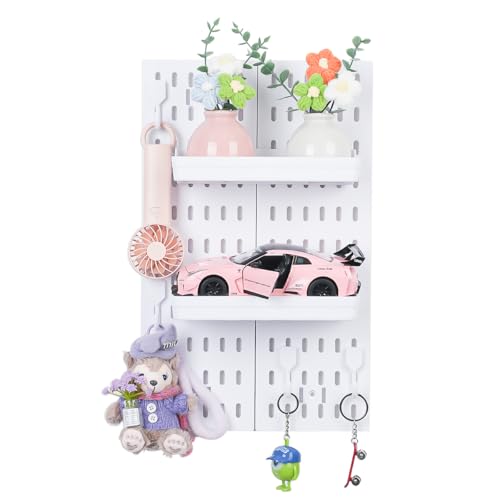 Pegboard Wall Organizer - Modular System for Gaming Setup, Office