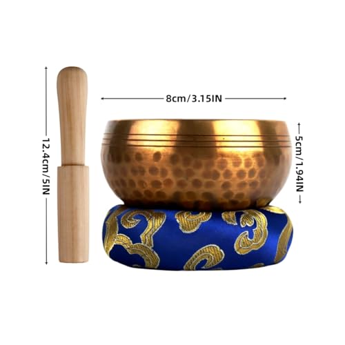 Kviceo HANDMADE MEDITATION BOWL Tibetan Singing Bowl Set ,Sound Bowl Meditation Bowl,Hand Hammered In Nepal thumb #2