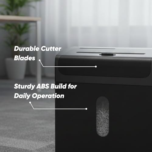 Image of Kores Easy Cut 822N Paper Shredder | 6-Sheet Cross Cut (P4) | Shreds Paper, Credit Cards, CDs & Paper Clips | Auto Start /Stop | 14L Bin | Home & Office