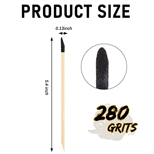 image for Honoson 100 Pack Sanding Sticks Matchsticks Fine Detailing Sanding Twi