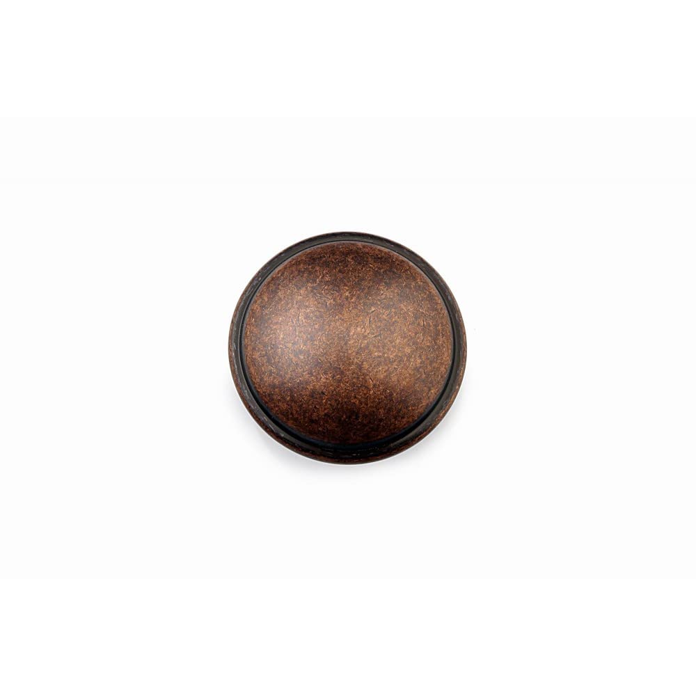 KHTUMEWARE-N88421AC10 Round Knob, Antique Copper, 1-2-5-diameter, 10-Pack in Antique Copper — KHTUMEWARE