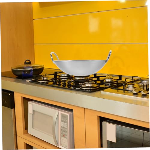 Wok de acero inoxidable PRETYZOOM 32 cm miniatura 4