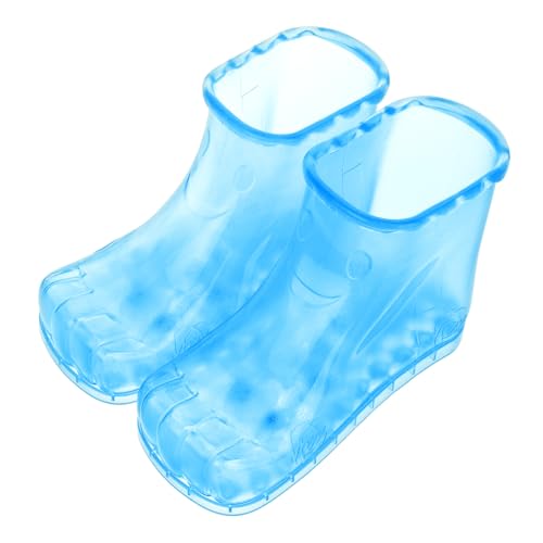 LOORGVEL Zapatos para Baño de Pies de Plástico Azul Botas para Remojo y Masaje Diseño Imán para Cuidado Familiar y del Fácil Limpieza y Doméstico