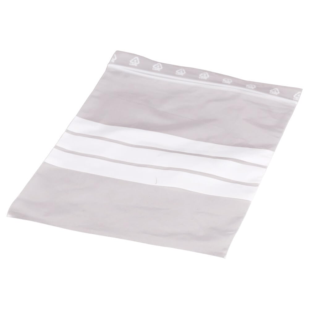 Druckverschlussbeutel, LDPE, Transparent, Beschriftungsfeld, 200 x 300 mm, 1000 Stück