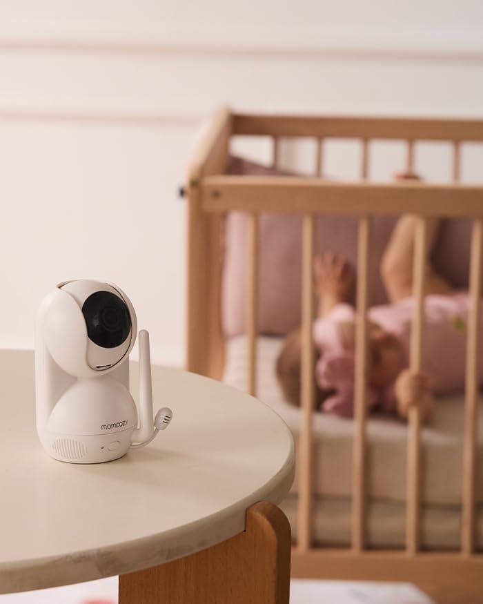 Miniatura 9 de Momcozy Unidad de cámara complementaria BM03 para monitor de bebé, resolución HD completa de 1080P, cámara con zoom panorámico, tarjeta SD (no