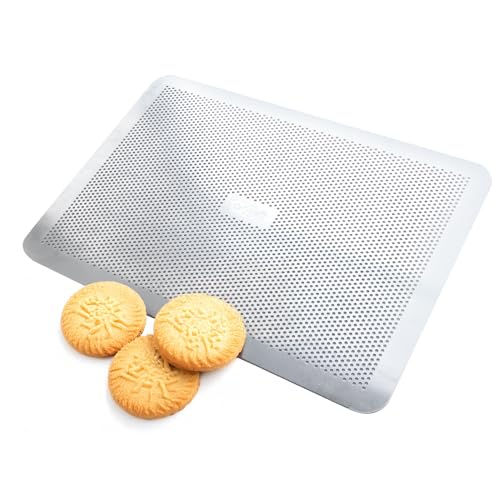 GOBEL - Plaque Pâtissière Perforée Sans Rebord - Plaque de Cuisson - Aluminium -...