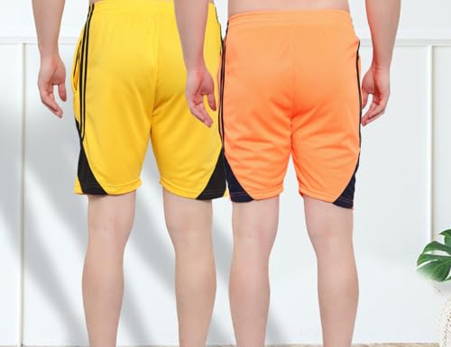 Image of DIA A DIA Men's Polycotton Running Sports Gym Shorts Pack of 2