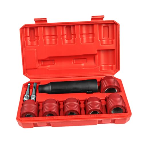 Baoblaze Automotive Wheel Stud Cleaner Tool Set Cleaning Tool Resurfacing with Storage Box Removing Rust Debris for Auto Vehicles