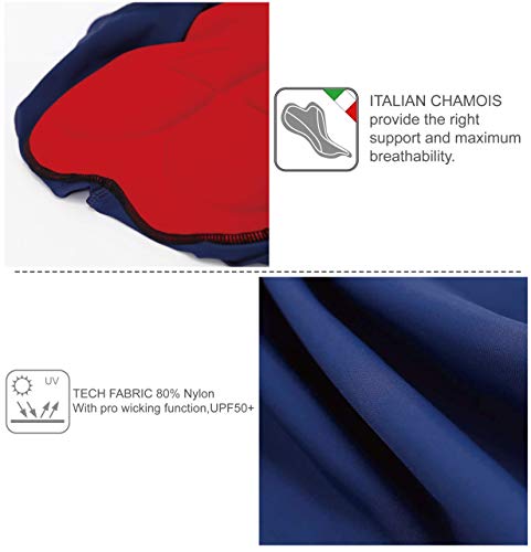 CEROTIPOLAR Men LongInseam Cycling Bibs Padded, Bike Bibs Shorts UPF50+,Team Custom Available - Thumbnail 6