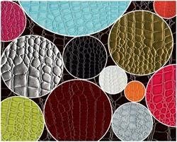 Miniatura 5 de Tela de tapicería de cuero falso de cocodrilo de vinilo de The Yard