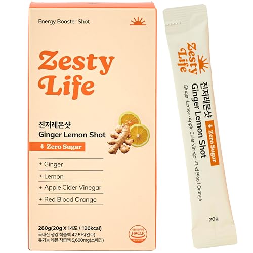 Glow Shine Zesty Life. Pantry-stable Ginger lemon shots | 70.5% K...