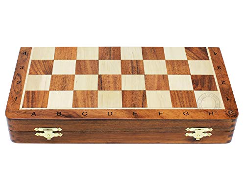 Set de Ajedrez Victorian Staunton Golden Acacia 14x14 pulg miniatura 4