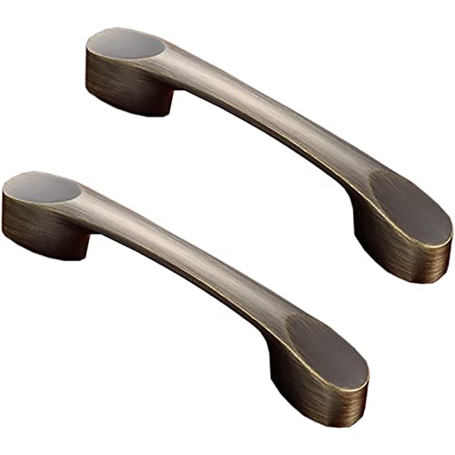 MACHSWON 5PCS Vintage Cabinet Handles Zinc Alloy Antique Bronze Handle Pulls Retro Furniture Door Cupboard Drawer Pull Handles Hole Center 64mm - Image 2