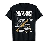 Anatomy Of A Pew Pewer - Lustige Grafik für Waffenbesitzer T-Shirt