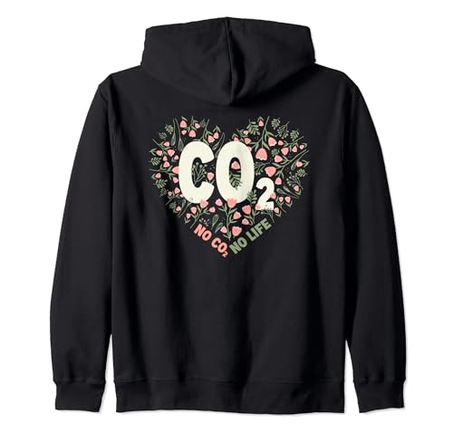 I Love CO2 Cambio climático Sin CO2 No hay vida Sudadera con Capucha
