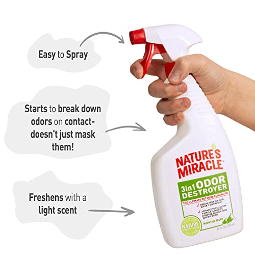Nature's Miracle 3-In-1 Odor Destroyer, Mountain Fresh Scent, 24 Fluid Ounce #TOP6