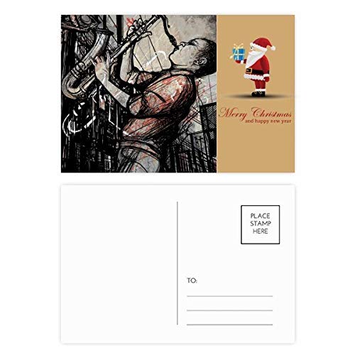 Cartes de remerciement Noël originales : Finie la banalité avec ce lot de 20 cartes Jazz