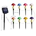 Viewpick Solar Garden Decor Lights 8 Crack Mushrooms Outdoor Decor Stake Lights, Waterproof Solar Pathway Light Gardening Gifts for Garden Gnomes Backyard Flower Bed Christmas Decorations