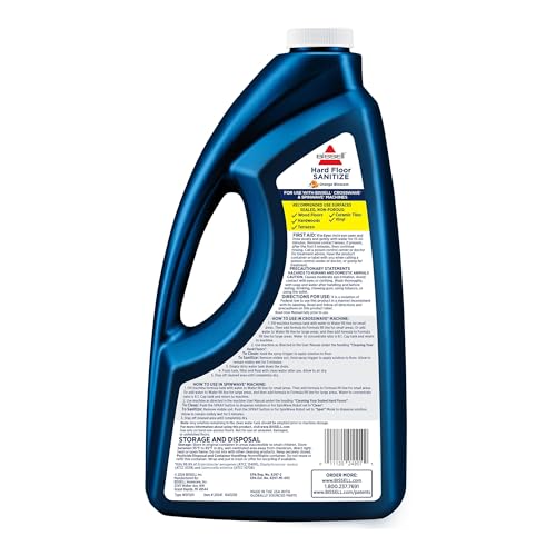 Bissell Hard Floor Sanitize Formula, 25041, 64 Fl Oz CrossWave & Spinwave, Use on Sealed Hard Floors, Orange Bloosom - image 7