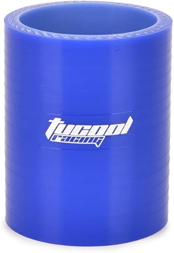 Miniatura 6 de Manguera de silicona universal de 4 capas de alto rendimiento de acoplador recto de 2.992 in de longitud con abrazadera de perno SS 304 T (1.890 in,