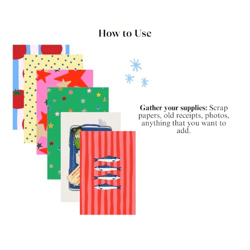Image of Sunshine Club Aesthetic Junk Journaling & Scrapbook Kit | A5 Premium Notebook | 3 Playful Sticker Sheets | 25 Colourful Scrap Paper Sheets | 4 Note Cards | Perfect for Gifting