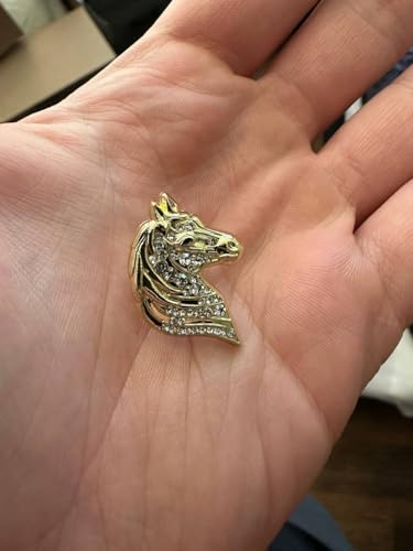 Image of Generic Rhinestone Horse Brooch | Aesthetic Horse Pin - Horse Animal Art Fashion Pins (1 inch inch)