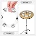Hemoton 2pcs Cymbal Tambourine Set and Construction for Enhanced Sound for Drum Kits and Percussion Instruments for Jazz and Live