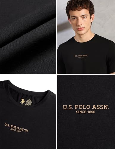 Image of U.S. Polo ASSN. Mens PE005 Premium Supima Cotton Breathable Lounge T-Shirt