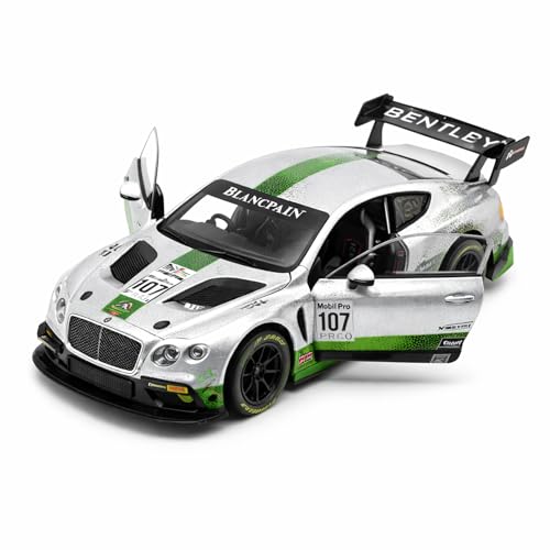 Image of Wizplex RMZ Hobby Bentley Continental GT3 Die-Cast Car 1:32 Scale Model Race Car Pull Back Toy Vehicle for Collectors
