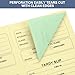 Engrowtic 800 Pcs Tardy Slip Book with Carbonless Duplicates 3.5 x 4.3 Inch Tardy Slips Per Book Form Register Copy Notebook for Student Late Arrivals Easy Removal Fold and Tear(Yellow and Green)
