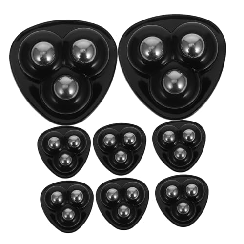 LAPYAPPE 8St Universalrad Mülleimer Riemenscheibe Mülltonnenräder tauschen universelles Laufrad Selbstklebendes Laufrad Mini-Lenkräder für Kleingeräte Mini-Räder Mini-Laufrad Plastik Black