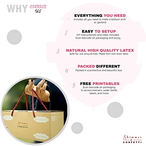 Shimmer & Confetti Premium 16Ft Unicorn Balloons Arch Kit - Unicorn Balloon Garland Kit With Giant Foil, Star, Confetti - Unicorn Birthday Decorations For Girls - Diy Party Supplies For Your Princess #TOP1