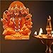 Export Store Lord Panchmukhi Hanuman Statue Marble Resin for Pooja Gift Showpiece Vastu, Home Decor Murti Idol and Figurine (Size : 4 Inch) Orange.