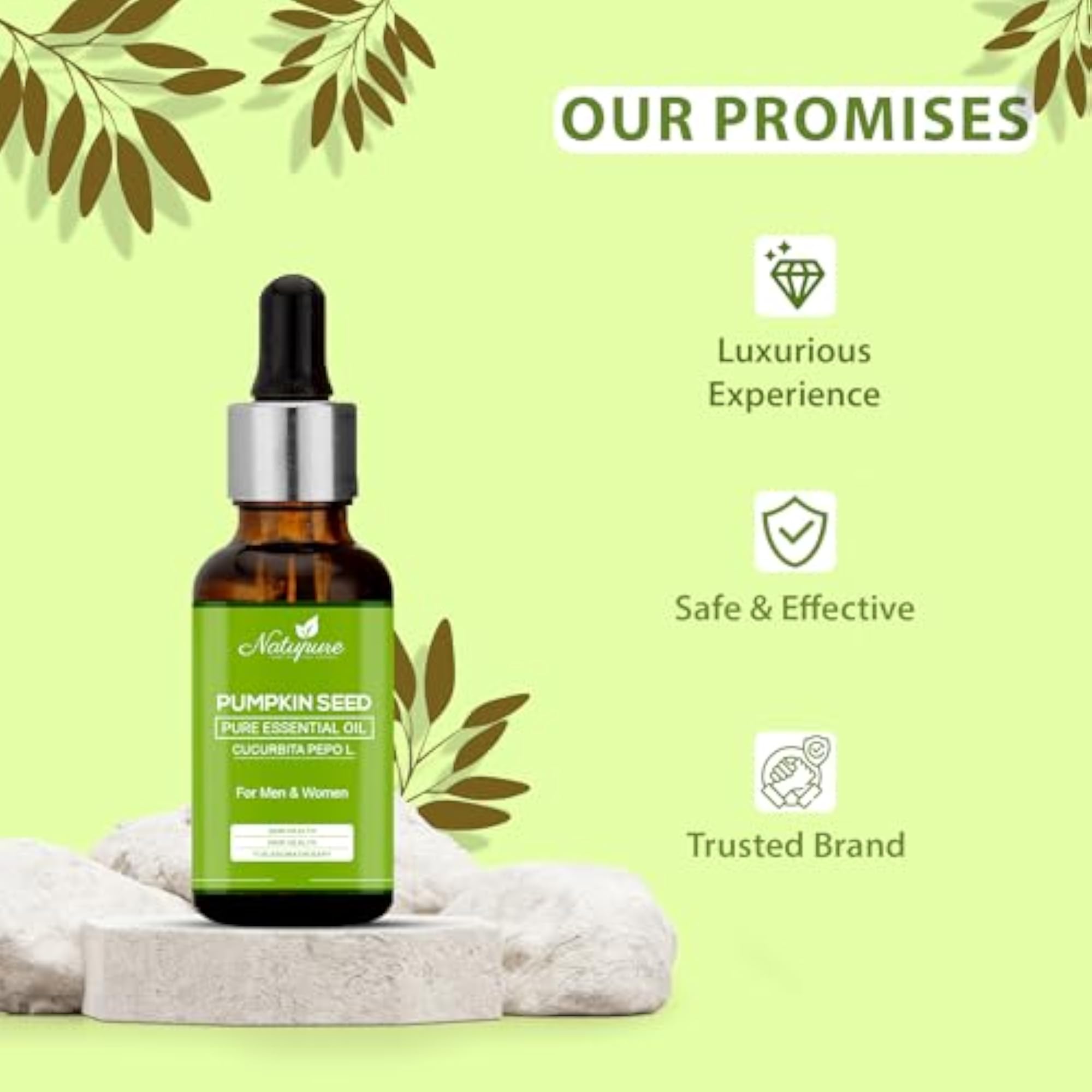 Natupure Pumpkin Seed for Skin, Hair and Aromatherapy Combo Pack of 2