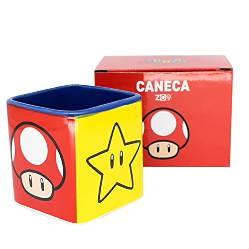 Caneca Cubo 300 Ml Mario Icones ZC 10024103