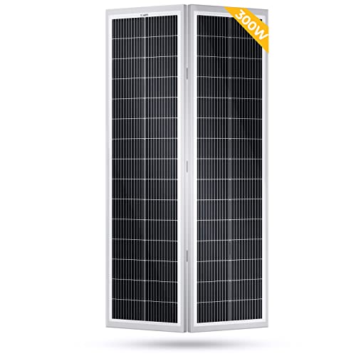 BougeRV 300 Watts Foldable Solar Panel 12BB,...