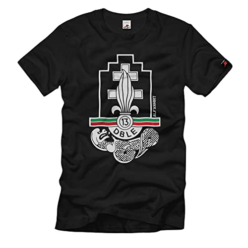 T-shirt 13e DBLE Demi-Brigade Légion Étrangère coton noir #31575