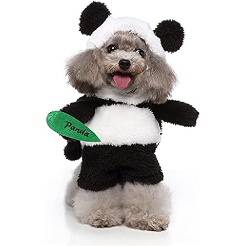 Ydsxlp Dog Sweater Pet Dog Clothes Stand Up Raccoon Brown Rabbit Funny Dog Clothes Stand Up Clothes Cotton Jumper Outwear, A-Black, S Cover